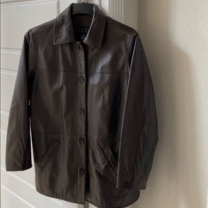 Expressing Brown Leather Coat